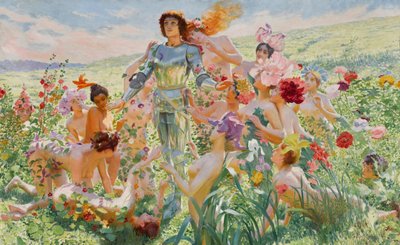 द नाइट ऑफ द फ्लावर्स, 1894। द्वारा Georges Antoine Rochegrosse