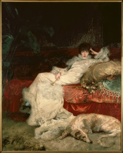 सारा बर्नहार्ट - पेंटिंग जी क्लेयरिन द्वारा द्वारा Georges Clairin