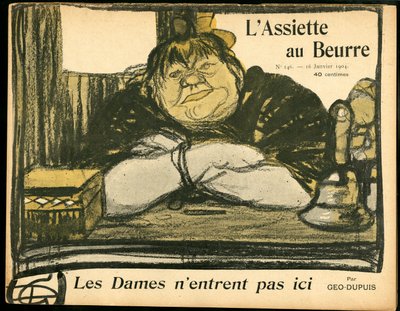 quot;quot;L#39;Assiette au Beurrequot;quot; का कवर, संख्या 146, रंगीन व्यंग्यात्मक द्वारा जॉर्जेस डुपुइस