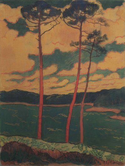 रेड पाइंस, 1888। द्वारा Georges Lacombe