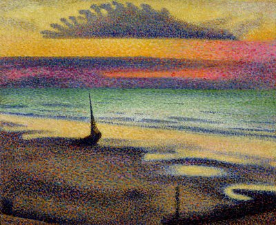 हिस्ट में समुद्र तट, 1891-92 द्वारा Georges Lemmen