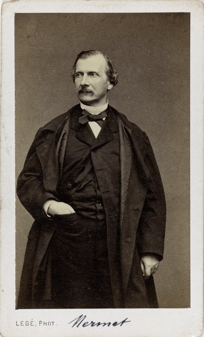 संगीतकार अगस्टे मर्मेट का पोर्ट्रेट 1810-1889। द्वारा जॉर्जेस माथुरिन लेगे