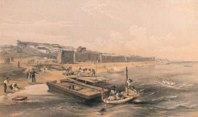 येनिकेल का किला अज़ोफ़ के समुद्र की ओर देख रहा है, 1856 द्वारा जॉर्जेस मैकुलॉच