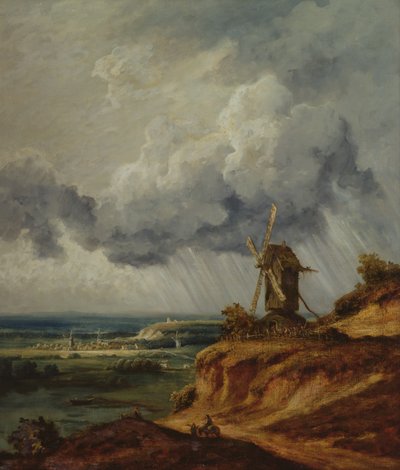 अर्जेंटीना का पवनचक्की, c.1830 द्वारा Georges Michel