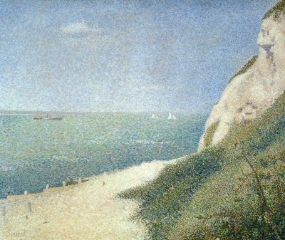 बास ब्यूटिन, होनफेलुर, 1886 में समुद्र तट द्वारा Georges Seurat