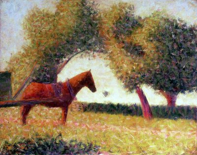 द हार्नेसड हॉर्स, 1883 द्वारा Georges Seurat