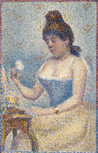 यंग वुमन पाउडरिंग हर्शेल, 1889 द्वारा Georges Seurat