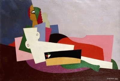 न्यूड रिक्लाइनिंग, 1923 द्वारा Georges Valmier