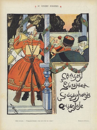 यूरोपीय संगीत समारोह में। ले रेयर के लिए चित्रण द्वारा Georges d 1878 1937 Ostoya