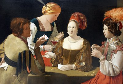 द चीट विथ द ऐस ऑफ डायमंड्स, सी। 1635 द्वारा Georges de La Tour
