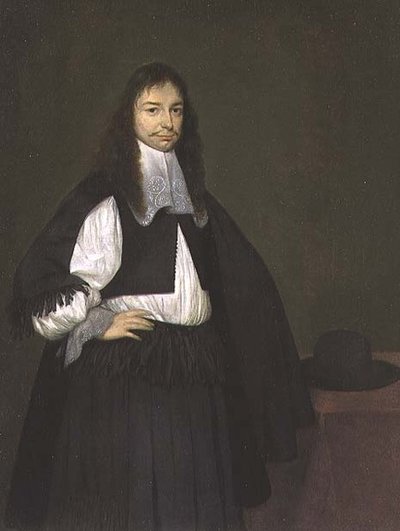 एक सज्जन का पोर्ट्रेट, c.1667-8 (जोड़ी को 64506 देखें) के लिए द्वारा जेरार्ड टेर बोरचो