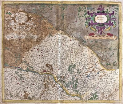अलसैस, फ्रांस (उत्कीर्णन) द्वारा जेरार्डस मर्केटर