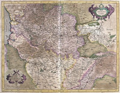 आर्टोइस, फ्रांस (उत्कीर्णन) द्वारा जेरार्डस मर्केटर