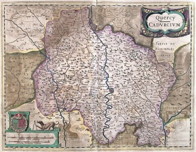 Cahors, फ्रांस (उत्कीर्णन द्वारा जेरार्डस मर्केटर