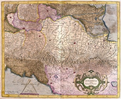 पर्मा, इटली के साथ रोमाग्ना (उत्कीर्णन) द्वारा जेरार्डस मर्केटर