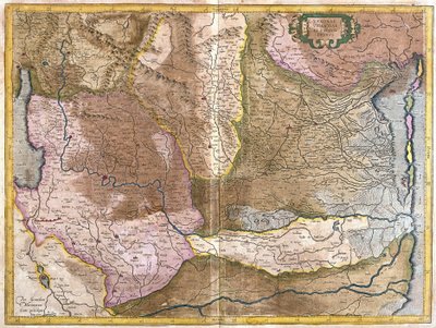 वेरोना, विसेंज़ा और पडुआ, इटली (उत्कीर्णन) द्वारा जेरार्डस मर्केटर