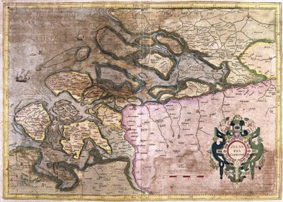 ज़ीलैंड, नीदरलैंड्स (उत्कीर्णन) द्वारा जेरार्डस मर्केटर