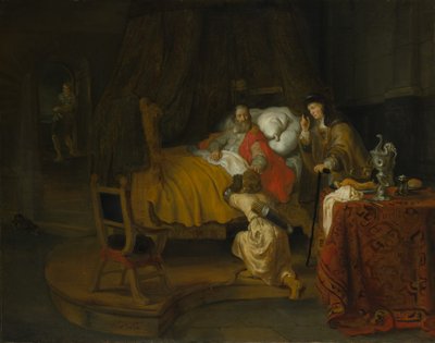 आइजैक ब्लेसिंग जैकब, 1642। द्वारा गेरब्रांड वैन डेन ईकेहोउट