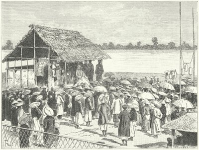 अन्नाम में एक थिएटर (उत्कीर्णन) द्वारा जर्मन स्कूल