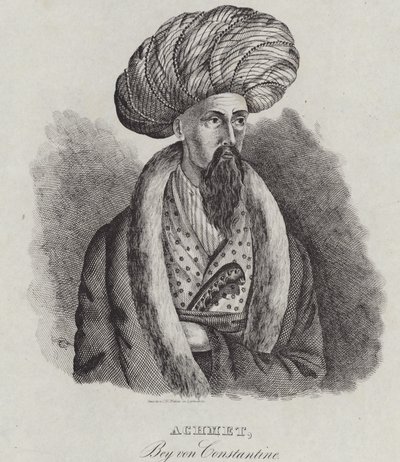 कांस्टेंटाइन के अहमद बे, 1839 द्वारा जर्मन स्कूल