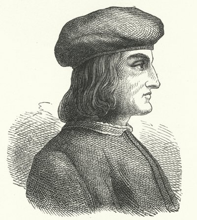 Aldus Manutius, विनीशियन मानवतावादी, विद्वान, मुद्रक और प्रकाशक (उत्कीर्णन) द्वारा जर्मन स्कूल