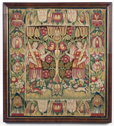 उत्तरी टेपेस्ट्री कुशन कवर, उत्तरी जर्मनी, संभवतः हैम्बर्ग, c.1600-50 द्वारा जर्मन स्कूल