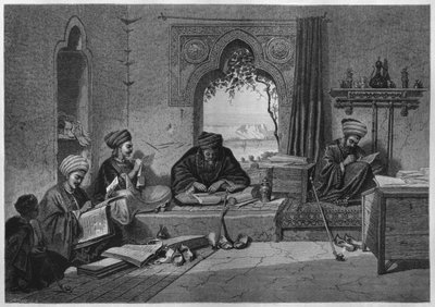 जॉर्ज मोरिट्ज आइबर्स (1837-98) के लीजपेई से गिरगेह में एक कार्यालय, 188 (बीडब्ल्यू उत्कीर्णन) द्वारा जर्मन स्कूल