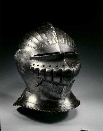 मैक्सिमिलियन शैली में बंद हेलमेट, c.1510-30 द्वारा जर्मन स्कूल