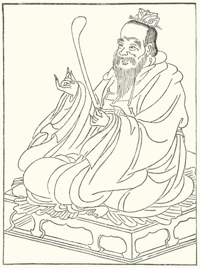 कन्फ्यूशियस, प्राचीन चीनी दार्शनिक (551-479 ईसा पूर्व) (उत्कीर्णन) द्वारा जर्मन स्कूल