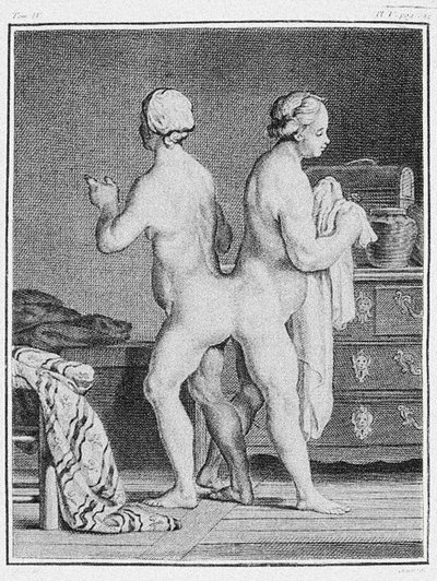 संयुक्त जुड़वां, c.1777 (उत्कीर्णन) द्वारा जर्मन स्कूल