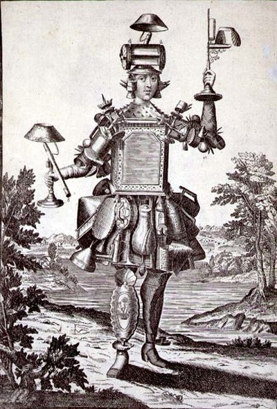 टिनस्मिथ, पब के लिए पोशाक। जेरार्ड वाल्क द्वारा (1651/2-1726) c.1690 (उत्कीर्णन) द्वारा जर्मन स्कूल