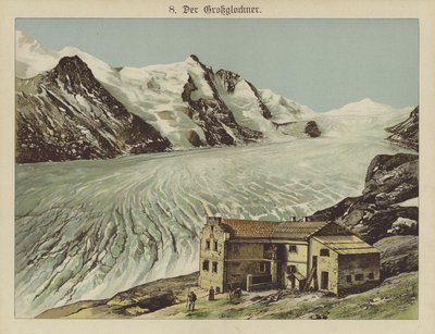 डेर ग्रॉसग्लॉकनर (रंग लिथो) द्वारा जर्मन स्कूल
