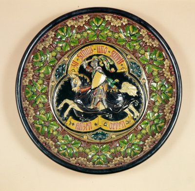 हैम्बर्ग के बिचवेइलर, 1880 (मिट्टी के बरतन) द्वारा राहत की सजावट द्वारा जर्मन स्कूल