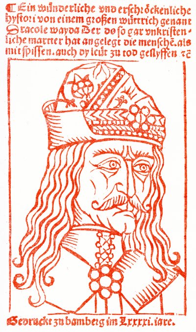 ड्रैकुला (व्लाद टेप), 1491 (473197 भी देखें) द्वारा जर्मन स्कूल