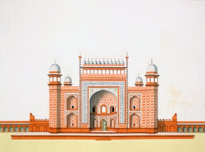 ताजमहल में प्रवेश द्वारा जर्मन स्कूल