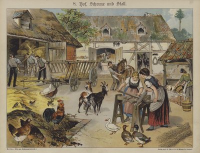 फार्म (रंग लिथो) द्वारा जर्मन स्कूल