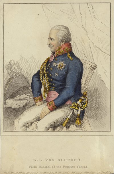 जीएल वॉन ब्लुचर, प्रशियन फोर्सेज के फील्ड मार्शल (1742-1819) द्वारा जर्मन स्कूल