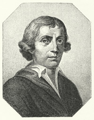 Giuseppe Parini, इतालवी व्यंग्यकार और कवि (उत्कीर्णन) द्वारा जर्मन स्कूल