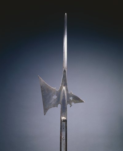 Halberd, c.1520 (इस्पात और लकड़ी) द्वारा जर्मन स्कूल