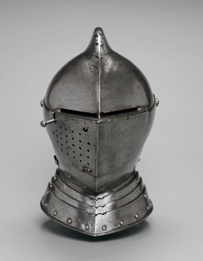 हेलमेट, c.1560-80 (स्टील) द्वारा जर्मन स्कूल