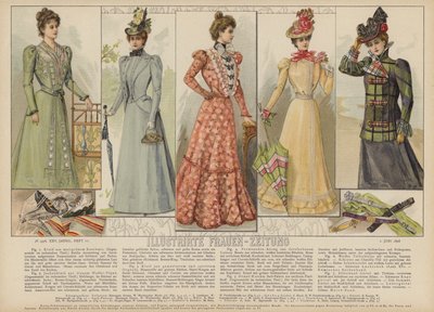 Illustrirte Frauen-Zeitung (रंग लिथो) के लिए चित्रण द्वारा जर्मन स्कूल