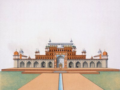 सिकंदरा में अकबर महान की समाधि द्वारा जर्मन स्कूल