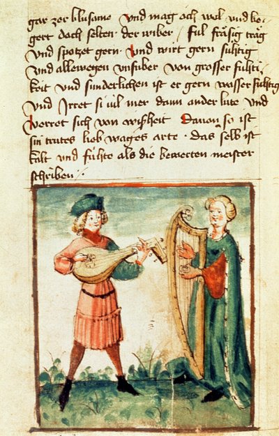 सुश्री जोड़ें 17987 fol.86v आशावादी स्वभाव द्वारा जर्मन स्कूल