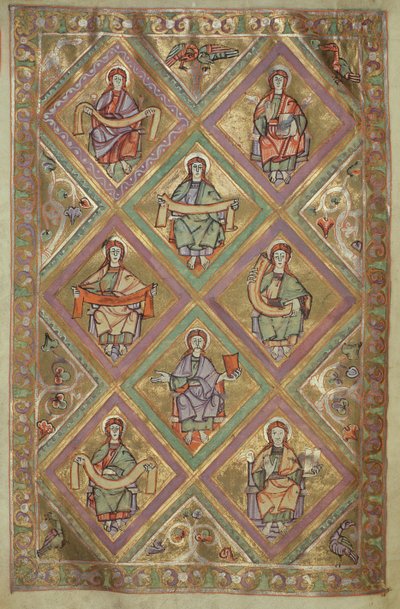 सुश्री Czart। 1207 चतुर्थ, सेंट मैथ्यू के अनुसार क्राइस्ट का फॉल। 9 लाइफ, कैथेड्रल ऑफ प्लॉक के एवंगेलियमियम से c.1075 द्वारा जर्मन स्कूल