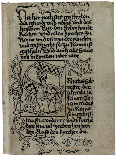 संभवतया उलरिच हान, रोम, c.1475 (वुडकूट और पेन एंड इंक) द्वारा जर्मन स्कूल