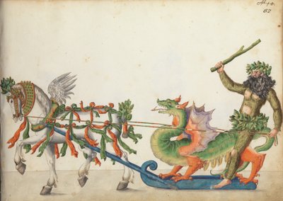 परेड में तपस्या की नींद, c.1640 द्वारा जर्मन स्कूल