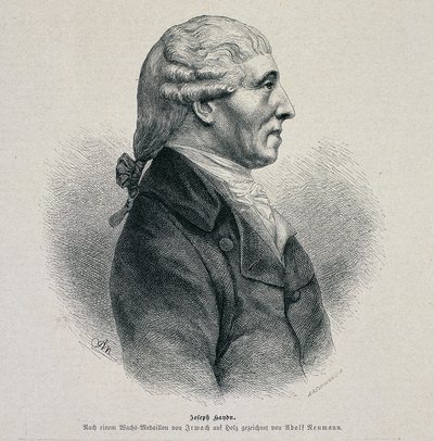 जोसेफ हेडन का पोर्ट्रेट (1732-1809) द्वारा जर्मन स्कूल