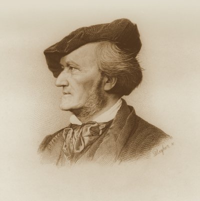 रिचर्ड वैगनर (1813-83) के जर्मन संगीतकार, रॉबर्ट रेहेर (1838-77) द्वारा उत्कीर्ण चित्र (93368 भी देखें) द्वारा जर्मन स्कूल