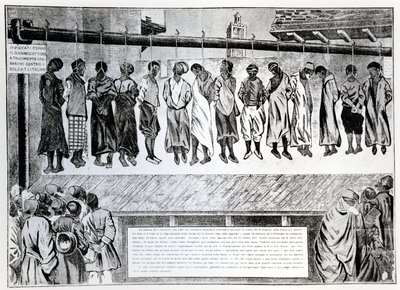 त्रिपोली के नागरिकों का सार्वजनिक निष्पादन, जिन्होंने 1911 में सिंपलिसिमस पत्रिका, 1912 से इतालवी आक्रमण का विरोध किया था द्वारा जर्मन स्कूल