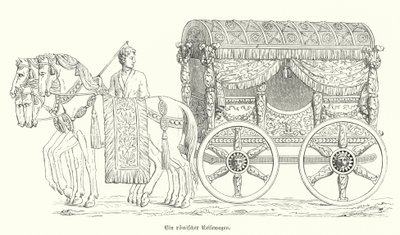 रोमन घुड़सवार गाड़ी (उत्कीर्णन) द्वारा जर्मन स्कूल
